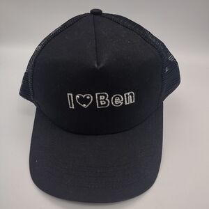 "I Love Ben"  Black Trucker Hat